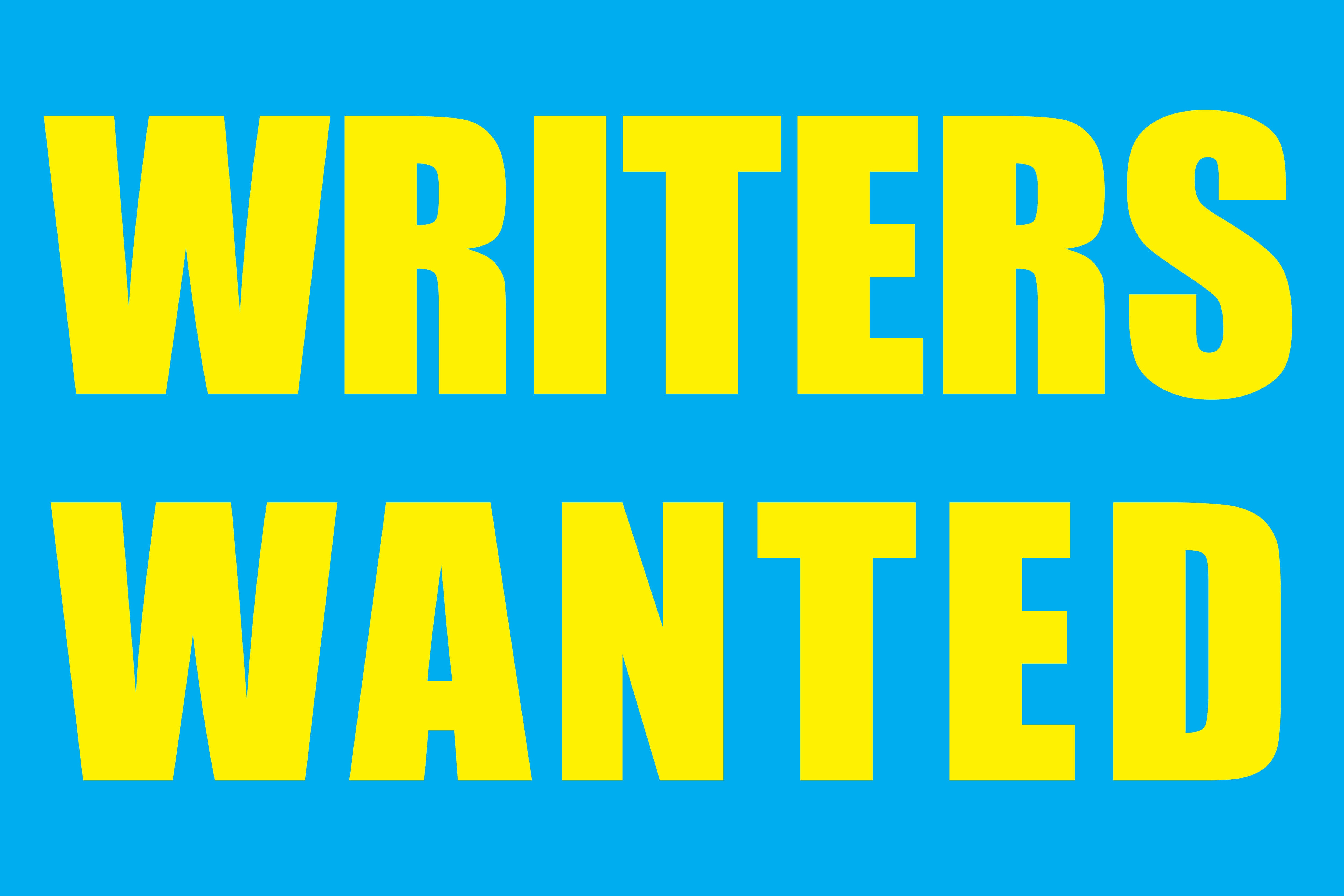 fiction writer wanted